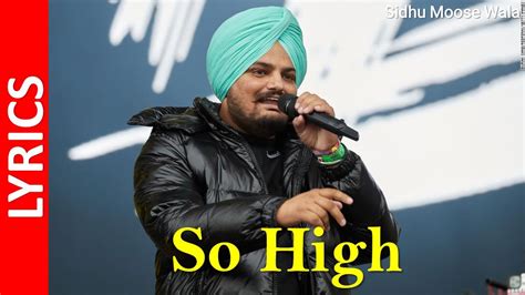 So High Sidhu Moose Wala Ft Byg Byrd Lyrics Hd Youtube