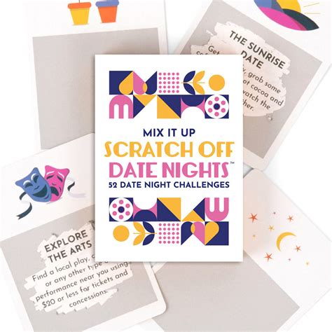 Scratch Off Date Night Idea Adventure Card Deck For Couples Stocking