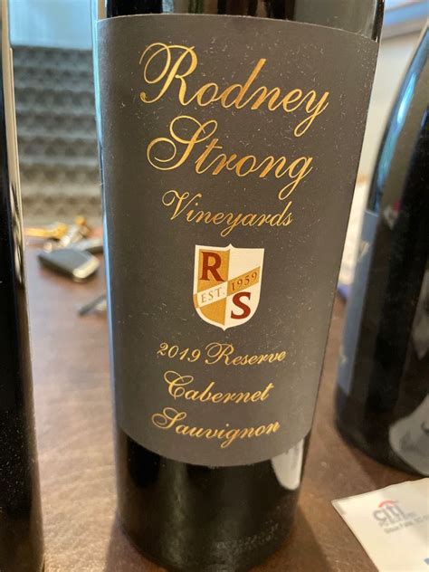 2019 Rodney Strong Cabernet Sauvignon Reserve Usa California Sonoma