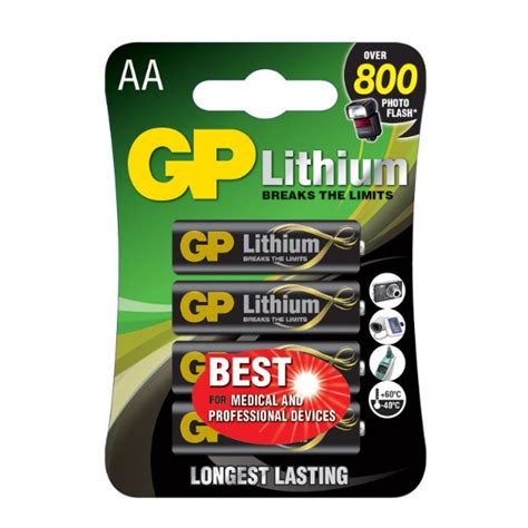 GP AA FR6 Lithium Batterij 20 Stuks GP 123accu Nl