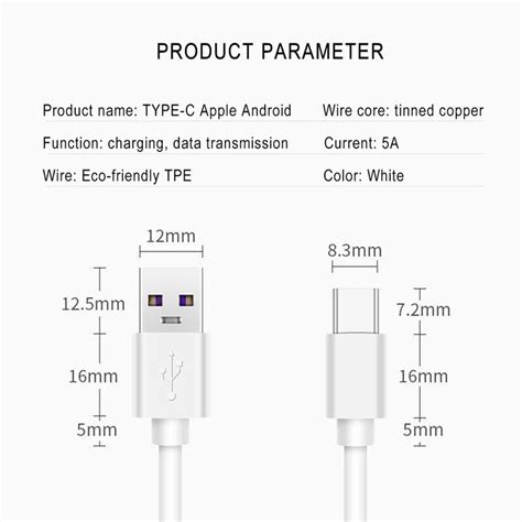 5a Fast Charging Usb C Cable Phone Charger Data Micro Usb Type C Cable Android Ebay