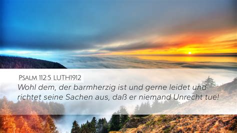 Psalm Luth Desktop Wallpaper Wohl Dem Der Barmherzig Ist