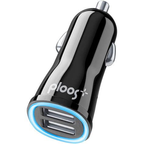 Caricabatterie Da Auto Doppia Usb 2a Nero 2 Usb