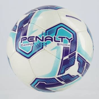 Bola Penalty Storm XXI Campo Branca E Azul FutFanatics