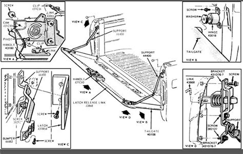 Ford F Tailgate Parts Diagram