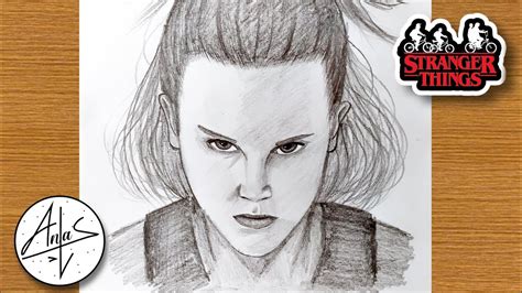 How To Draw Eleven Stranger Things Sketch Art Lesson Step By Step