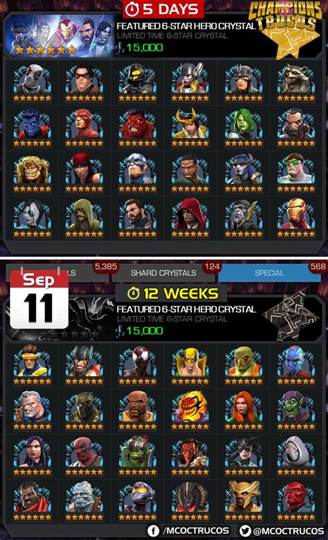 💎new 6 Star Featured Hero Crystal September 11 Rcontestofchampions