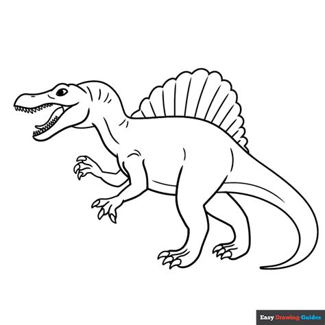 5 Simple Steps To Unleash Your Inner Paleontologist: Easy Spinosaurus Drawing Tutorials