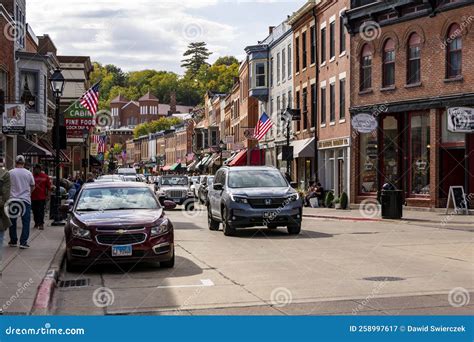 Downtown Galena Illinois editorial photography. Image of downtown ...