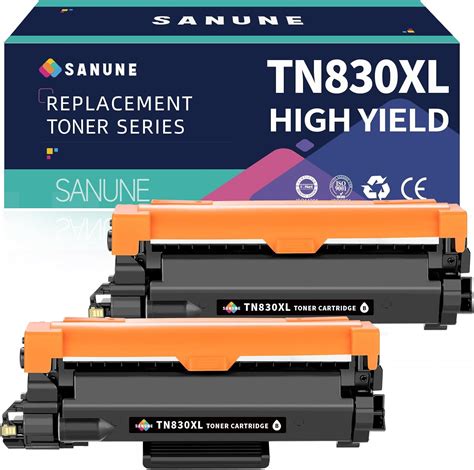 Sanune Tn830xl High Yield Toner Cartridge Replacement For Brother Tn830 Tn 830xl