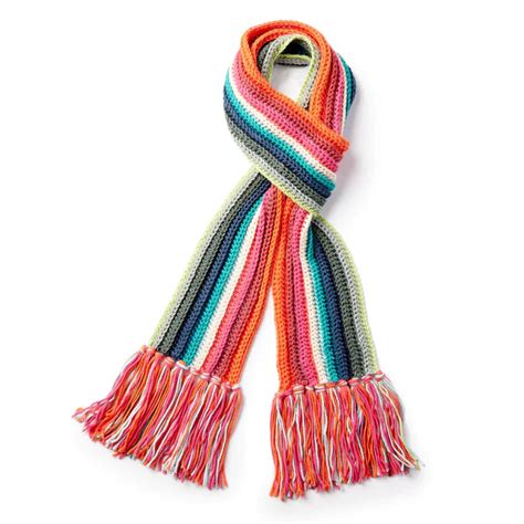 Crochet Long Striped Scarf Pattern The Crochet Crowd