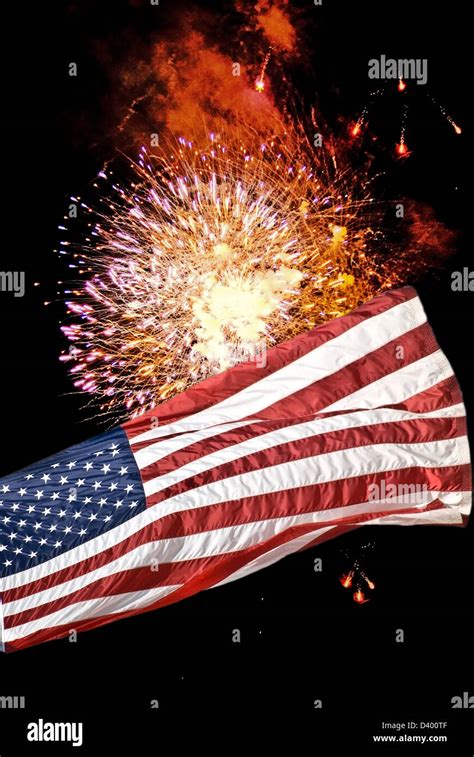 American flag fireworks hi-res stock photography and images - Alamy