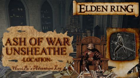 Ash Of War Unsheathe Location Elden Ring YouTube