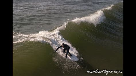 Surfing Out Front Of Seaside Cottages At Ginger Hill In Lockeport Nova