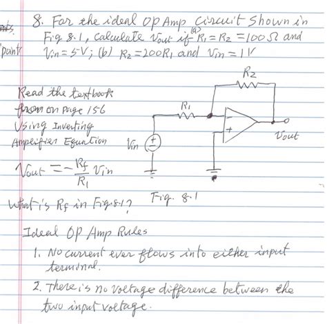 Solved Pets Paint For The Ideal Op Circuit Shown In Chegg