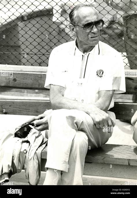 Enzo Bearzot Trainer Of The Italian National Football Team 1980 Stock