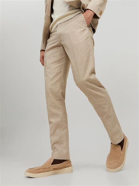 Jack Jones OLLIE DAVE LINEN BLEND CHINO PANTS