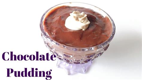 Chocolate Pudding Ll Simple Pudding Recipe Youtube