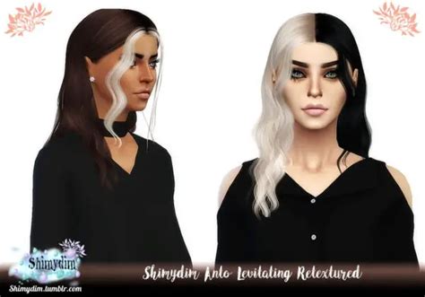 Shimydim Anto`s Levitating Hair Retextured Sims 4 Hairs