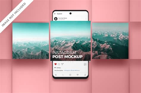 Premium PSD | Instagram feed mockup