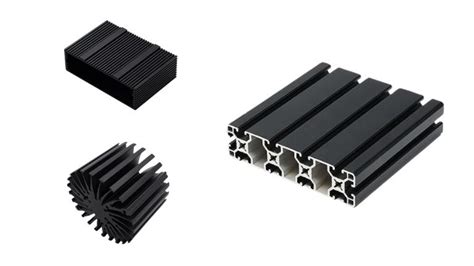 Black Anodized Extruded Aluminum Profile HTS ALU