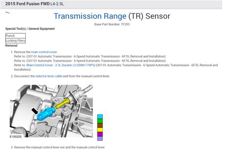 2011 Ford F150 Transmission Range Sensor Location