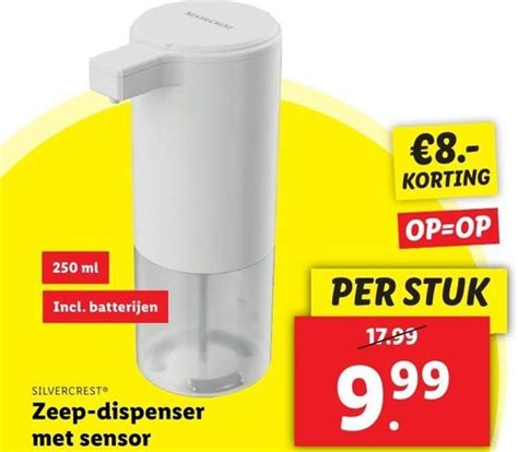 Silvercrest Zeep Dispenser Met Sensor Aanbieding Bij Lidl