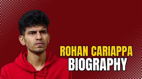 Rohan Cariappa Biography: Age,Height,Family,Net Worth,Wiki