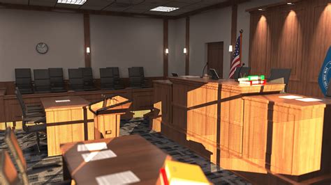 CourtRoom Interior Model - TurboSquid 2066485