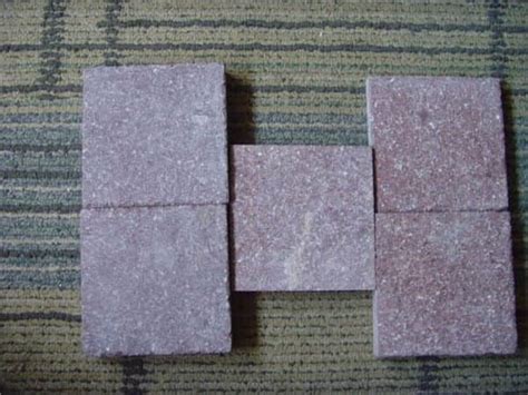 Red Porphyry Durable Granite Paving Stones