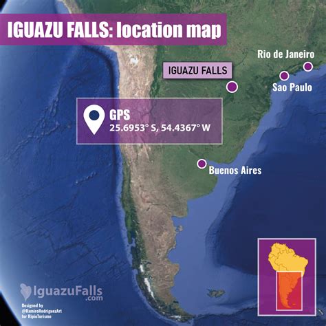 Where is Iguazu Falls on a map? | iguazufalls.com