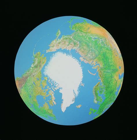 Earth North Pole Map