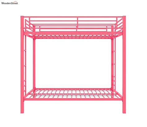 Buy Pilio Metal Bunk Bed Pink Online In India At Best Price Modern