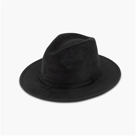 Black Fedora Womens Hat Waterproof Vegan Suede Queretaro · Sandoval