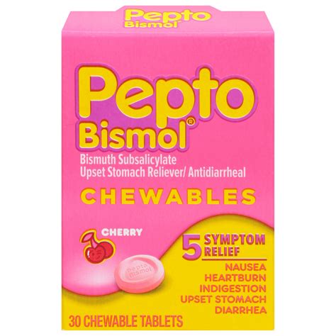 Save On Pepto Bismol Upset Stomach Reliever Antidiarrheal Chewable