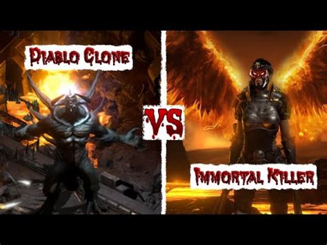 Immortal Killer Vs Diablo Clone Diablo Resurrected Youtube