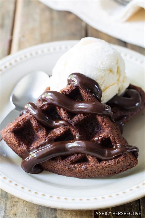 Brownie Belgium Waffles A La Mode Recipe Waffle Recipes Waffle