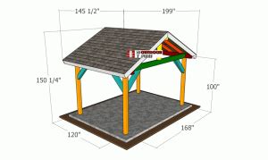 Wooden Gable Pavilion Plans Myoutdoorplans