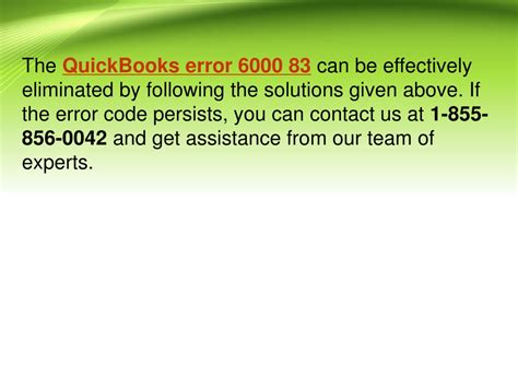 PPT Tackling The QuickBooks Error 6000 83 Effectively PowerPoint