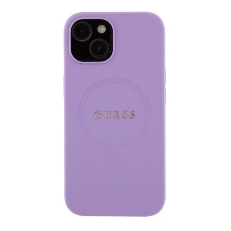 Guess Pu Saffiano Magsafe Zadn Kryt Pro Iphone Purple Promobily Cz