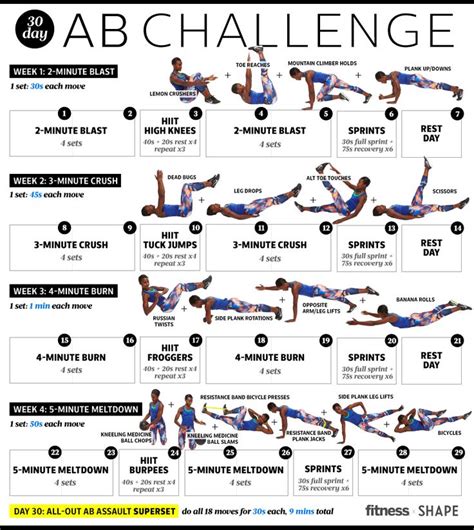 Printable Ab Workouts For Men