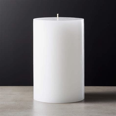 White Pillar Candle 4x6 + Reviews | CB2 Canada