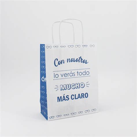 Caja de Bolsas de Papel de Asa Rizada Óptica 18 8X23 Caja 350 Unidades