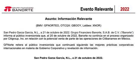 Ciro G Mez Leyva On Twitter Grupo Financiero Banorte Notific A La