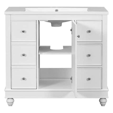 Tileon 35 In W X 18 In D X 33 In H Traditional Bath Vanity Cabinet