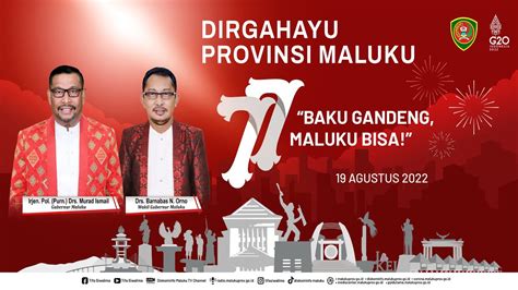 UPACARA PERINGATAN HARI ULANG TAHUN PROVINSI MALUKU KE 77 TAHUN 2022