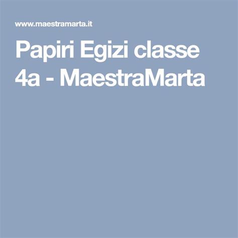 Papiri Egizi Classe 4a MaestraMarta Boarding Pass