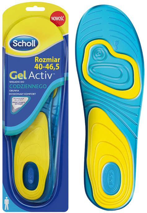 Scholl Gelactiv wkładki żelowe do butów codzienne męskie rozmiar 40