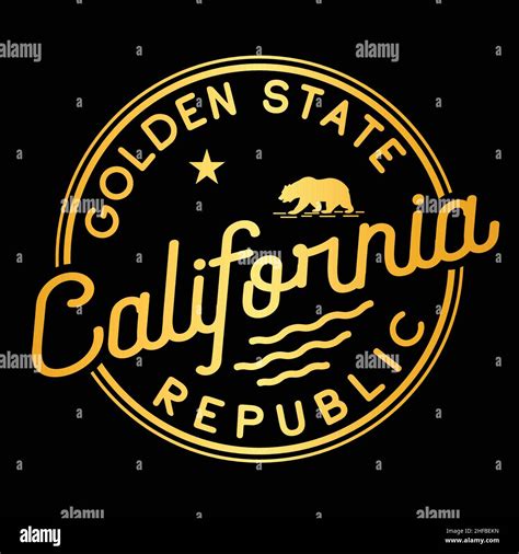 California logo. Golden State design template. Vector and illustration ...