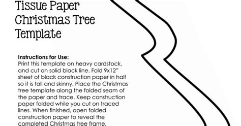 Tissue Paper Christmas Tree Template.pdf | Kerst